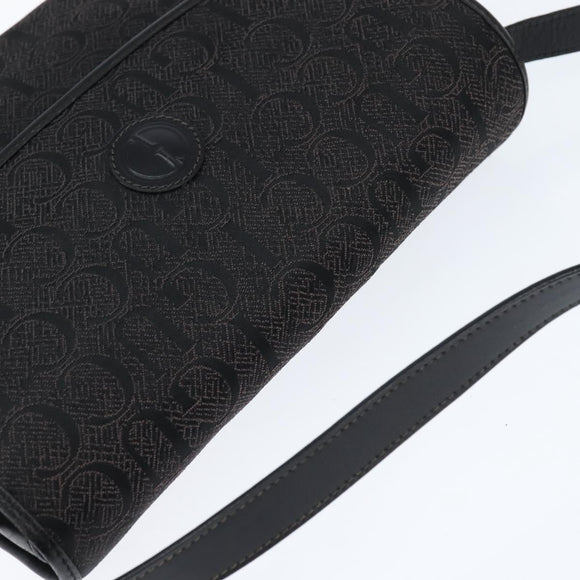 GUCCI Shoulder Bag Nylon Black Gold 001 14 0712 Auth 150087