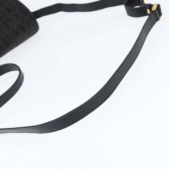 GUCCI Shoulder Bag Nylon Black Gold 001 14 0712 Auth 150087