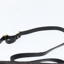 GUCCI Shoulder Bag Nylon Black Gold 001 14 0712 Auth 150087-8