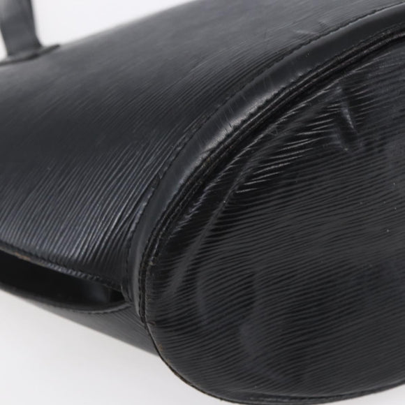 LOUIS VUITTON Epi Saint Jacques Shopping Shoulder Bag Black M52262 Auth 150098