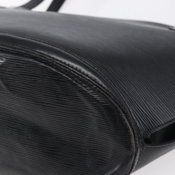 LOUIS VUITTON Epi Saint Jacques Shopping Shoulder Bag Black M52262 Auth 150098