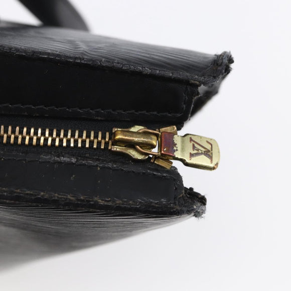 LOUIS VUITTON Epi Saint Jacques Shopping Shoulder Bag Black M52262 Auth 150098