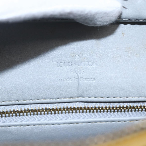 LOUIS VUITTON Monogram Vernis Houston Hand Bag Gris M91053 LV Auth 150109