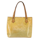 LOUIS VUITTON Monogram Vernis Houston Hand Bag Gris M91053 LV Auth 150109-2