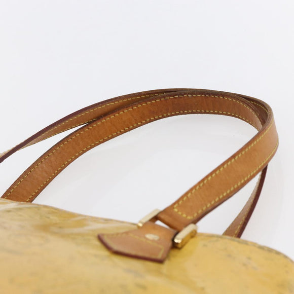 LOUIS VUITTON Monogram Vernis Houston Hand Bag Gris M91053 LV Auth 150109