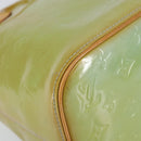 LOUIS VUITTON Monogram Vernis Houston Hand Bag Baby Blue M91005 LV Auth 150110-15