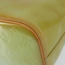 LOUIS VUITTON Monogram Vernis Houston Hand Bag Baby Blue M91005 LV Auth 150110-16