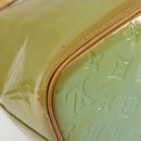 LOUIS VUITTON Monogram Vernis Houston Hand Bag Baby Blue M91005 LV Auth 150110-17