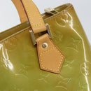 LOUIS VUITTON Monogram Vernis Houston Hand Bag Baby Blue M91005 LV Auth 150110-18