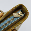 LOUIS VUITTON Monogram Vernis Houston Hand Bag Baby Blue M91005 LV Auth 150110-19