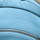 LOUIS VUITTON Monogram Vernis Houston Hand Bag Baby Blue M91005 LV Auth 150110-20