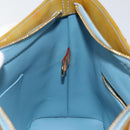 LOUIS VUITTON Monogram Vernis Houston Hand Bag Baby Blue M91005 LV Auth 150110-22