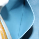 LOUIS VUITTON Monogram Vernis Houston Hand Bag Baby Blue M91005 LV Auth 150110-24