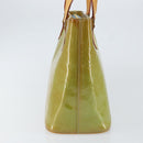 LOUIS VUITTON Monogram Vernis Houston Hand Bag Baby Blue M91005 LV Auth 150110-3