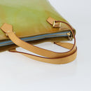 LOUIS VUITTON Monogram Vernis Houston Hand Bag Baby Blue M91005 LV Auth 150110-7