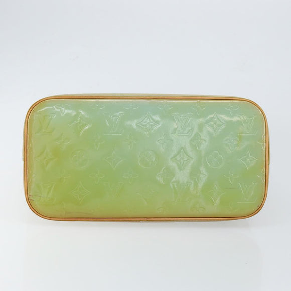 LOUIS VUITTON Monogram Vernis Houston Hand Bag Baby Blue M91005 LV Auth 150110