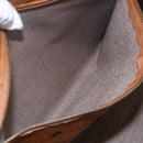 MCM Logogram Vicetos Tote Bag PVC Leather Brown Gold Auth 150113-20