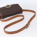 CELINE Macadam Canvas Shoulder Bag PVC Leather Brown Gold Auth 150117-7