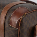 CELINE Macadam Canvas Hand Bag PVC Leather Brown Gold Auth 150118-9