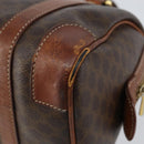 CELINE Macadam Canvas Hand Bag PVC Leather Brown Gold Auth 150118-15