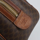 CELINE Macadam Canvas Hand Bag PVC Leather Brown Gold Auth 150118-17