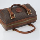 CELINE Macadam Canvas Hand Bag PVC Leather Brown Gold Auth 150118-6