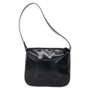 GUCCI Soho Shoulder Bag Enamel Black 001 1364 1703 Auth 150120-2