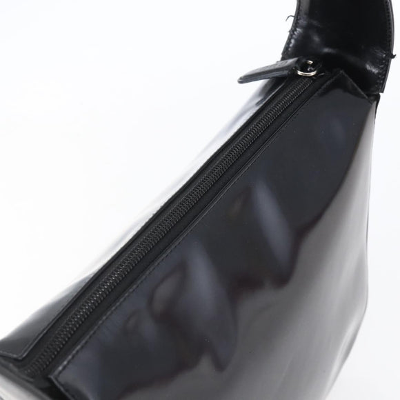 GUCCI Soho Shoulder Bag Enamel Black 001 1364 1703 Auth 150120