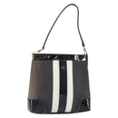 GUCCI Shoulder Bag Canvas Black Gold 001 4231 Auth 150121-1