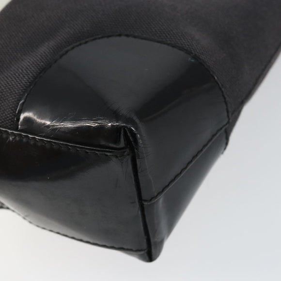 GUCCI Shoulder Bag Canvas Black Gold 001 4231 Auth 150121