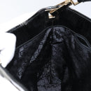 GUCCI Shoulder Bag Canvas Black Gold 001 4231 Auth 150121-20