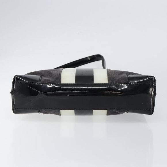 GUCCI Shoulder Bag Canvas Black Gold 001 4231 Auth 150121