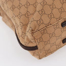 GUCCI GG Canvas Shoulder Bag Beige 101341 Auth 150124-15