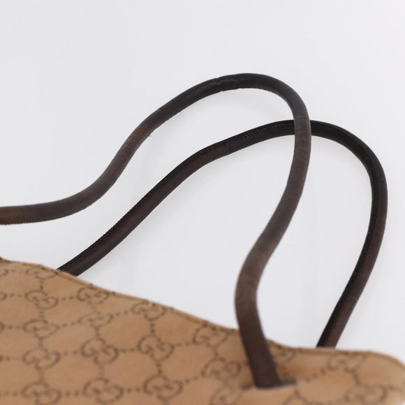 GUCCI GG Canvas Shoulder Bag Beige 101341 Auth 150124