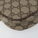 GUCCI GG Supreme Web Sherry Line Bag PVC Beige Gold 007 58 6112 4023 Auth 150125-11