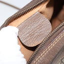 GUCCI GG Supreme Web Sherry Line Bag PVC Beige Gold 007 58 6112 4023 Auth 150125-16