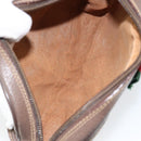 GUCCI GG Supreme Web Sherry Line Bag PVC Beige Gold 007 58 6112 4023 Auth 150125-17