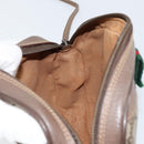 GUCCI GG Supreme Web Sherry Line Bag PVC Beige Gold 007 58 6112 4023 Auth 150125-18