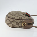 GUCCI GG Supreme Web Sherry Line Bag PVC Beige Gold 007 58 6112 4023 Auth 150125-4
