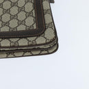 GUCCI GG Supreme Web Sherry Line Shoulder Bag PVC Beige 378 001 4085 Auth 150126-14