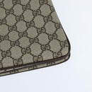 GUCCI GG Supreme Web Sherry Line Shoulder Bag PVC Beige 378 001 4085 Auth 150126-16