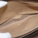 GUCCI GG Supreme Web Sherry Line Shoulder Bag PVC Beige 378 001 4085 Auth 150126-10