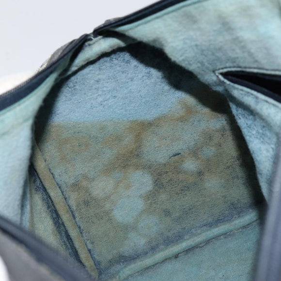 GUCCI GG Supreme Sherry Line Boston Bag PVC Navy Gold Red Auth 150128