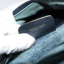 GUCCI GG Supreme Sherry Line Boston Bag PVC Navy Gold Red Auth 150128-12