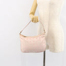 CHANEL New Travel line Shoulder Bag Nylon Pink Gold CC Auth 150130-22