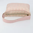 CHANEL New Travel line Shoulder Bag Nylon Pink Gold CC Auth 150130-7