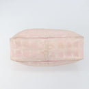 CHANEL New Travel line Shoulder Bag Nylon Pink Gold CC Auth 150130-5