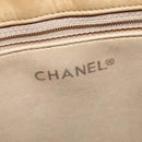 CHANEL Matelasse Chain Shoulder Bag Lamb Skin Beige Gold CC Auth 150131-18