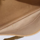 CHANEL Matelasse Chain Shoulder Bag Lamb Skin Beige Gold CC Auth 150131-23