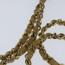 CHANEL Matelasse Chain Shoulder Bag Lamb Skin Beige Gold CC Auth 150131-8